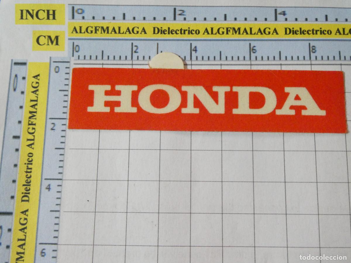 Pegatinas de colecci&oacute;n: PEGATINA DE COCHES MOTOS. HONDA. 51