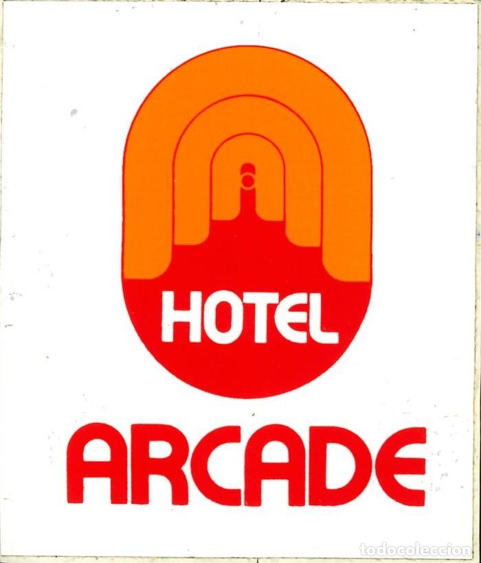 Pegatinas de colecci&oacute;n: PEGATINA - ADHESIVO - HOTELES - GALICIA - HOTEL ARCADE