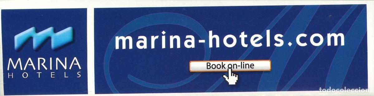 Pegatinas de colecci&oacute;n: PEGATINA - ADHESIVO - HOTELES - HOTELS MARINA (18 x 5)