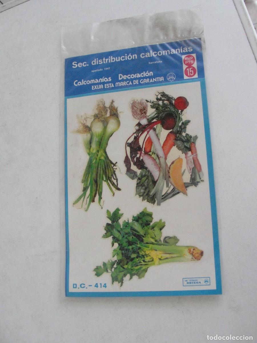 Pegatinas de colecci&oacute;n: PEGATINAS CALCOMANIAS ORTEGA - PRECINTADO - CEBOLLAS APIO PUERROS ZANAHORIAS - A&Ntilde;OS 70 ?