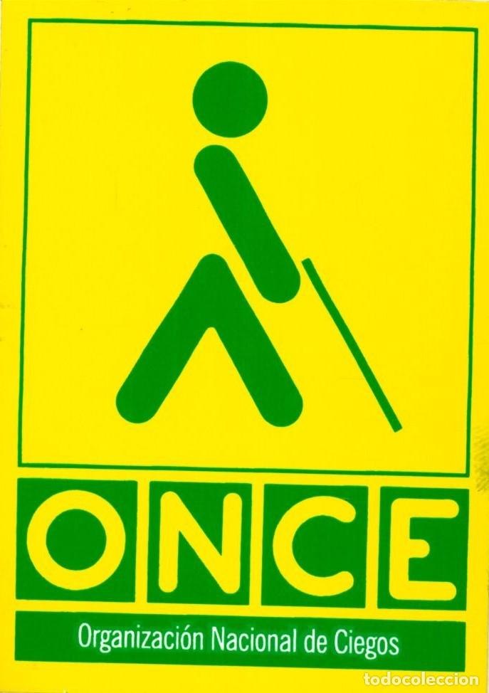 Pegatinas de colecci&oacute;n: PEGATINA - ADHESIVO - LOTERIA - ONCE - ORGANIZACION NACIONAL DE CIEGOS (6 x 8'5)