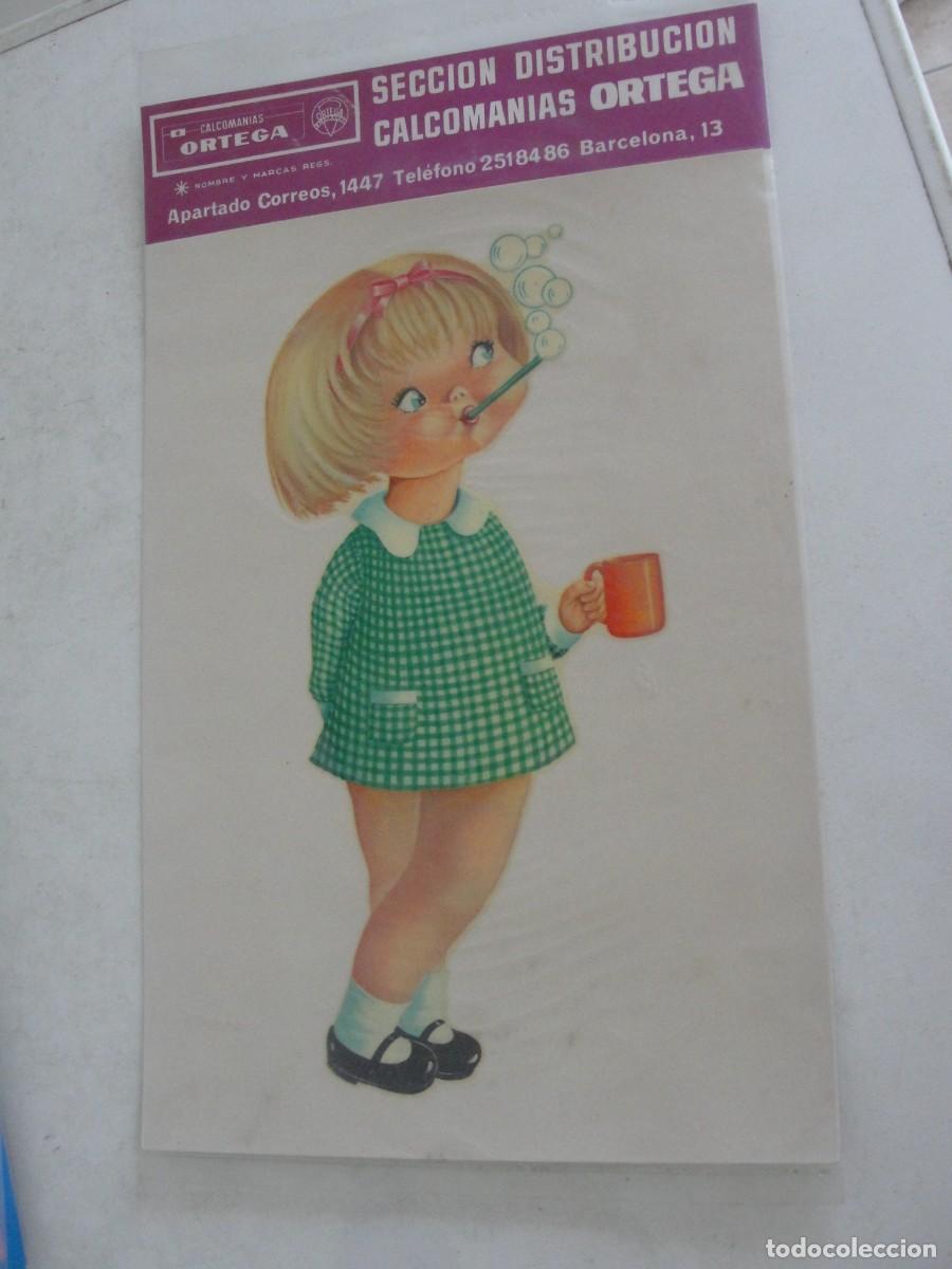 Pegatinas de colecci&oacute;n: CALCOMANIAS ORTEGA - PRECINTADO - NI&Ntilde;A HACIENDO POMPAS DE JABON