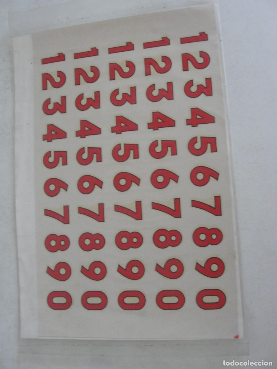 Pegatinas de colecci&oacute;n: CALCOMANIAS ORTEGA - NUMEROS ADHESIVOS - A&Ntilde;OS 70 / PRECINTADO
