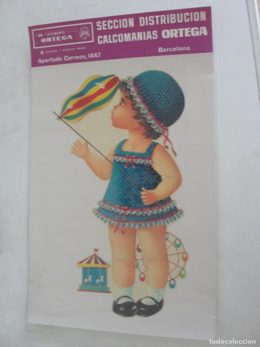 Pegatinas de colecci&oacute;n: CALCOMANIAS ORTEGA - A&Ntilde;OS 60 / 70 - NI&Ntilde;A EN LA FERIA CON GLOBITO - PRECINTADO