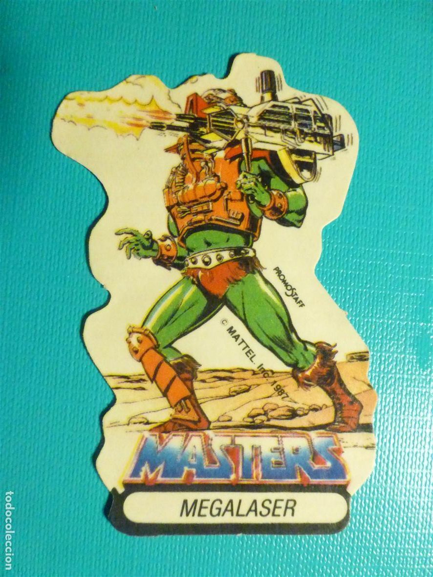 Pegatinas de colecci&oacute;n: Cromo Troquelado - Pegatina Adhesiva - Masters del Universo - Pastelitos Panrico - Megalaser - 5x7cm