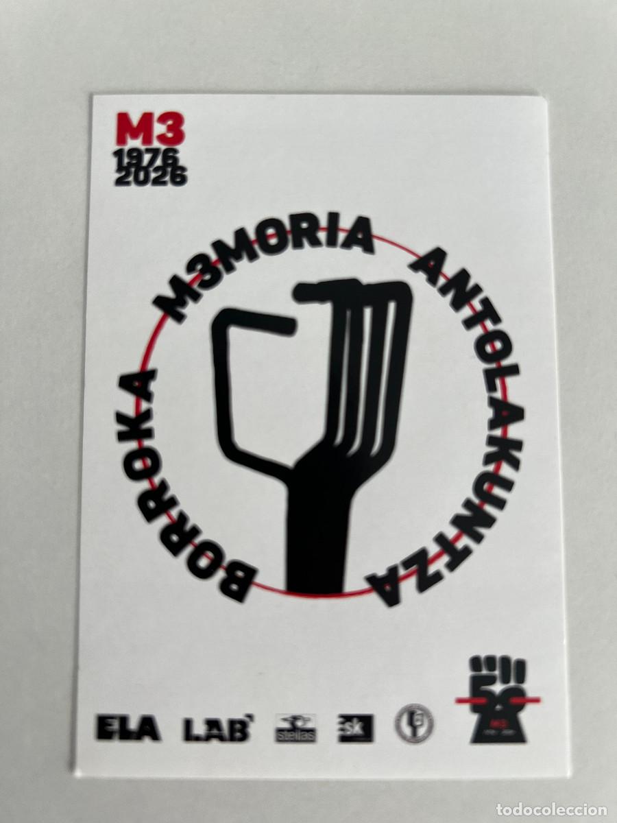 Pegatinas de colecci&oacute;n: PEGATINA SINDICAL VASCA. MARTXOAK 3. 50 ANIVERSARIO DE LA MATANZA DE 5 OBREROS EN GASTEIZ