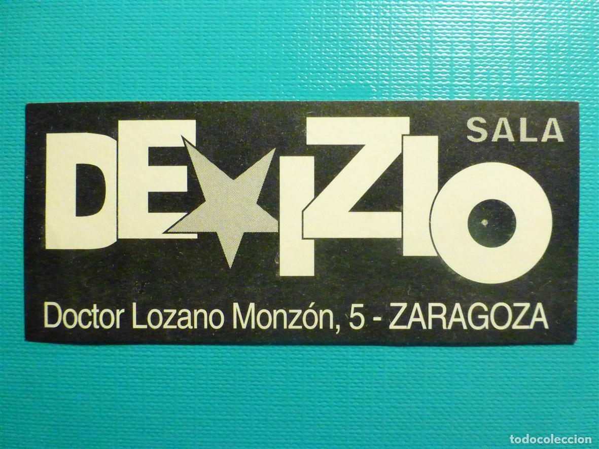 Pegatinas de colecci&oacute;n: Pegatina Disco-Bar, Pub - Discoteca - Sala Devizio - Zaragoza - 6 x 3 cm.