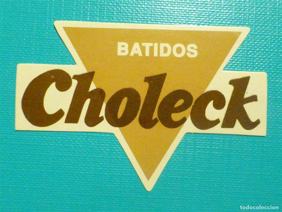 Pegatinas de colecci&oacute;n: ✔ Pegatina Adhesiva Tiendas Alimentaci&oacute;n A&ntilde;os 80&acute;s - Batidos Choleck - 6,5 x 4,5 cm