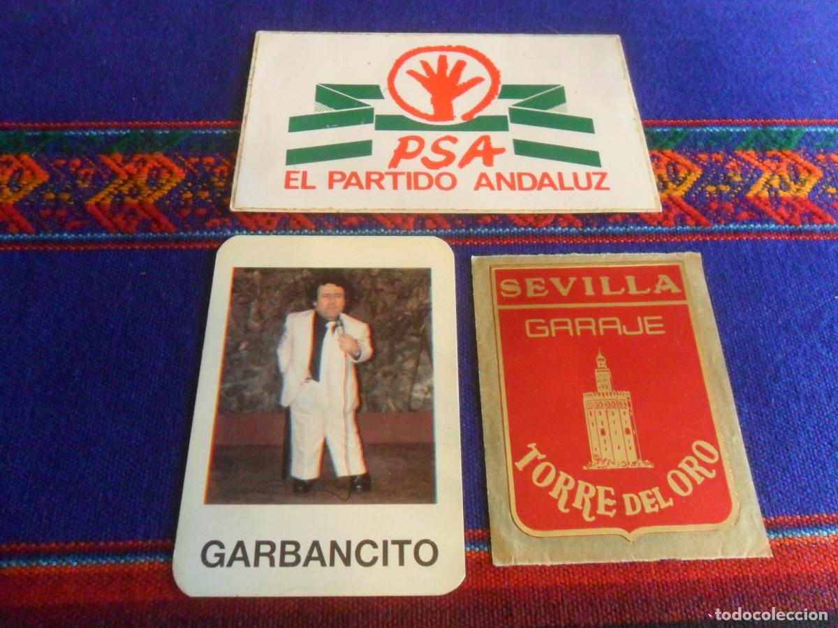 Pegatinas de colecci&oacute;n: PEGATINA GARAJE TORRE DEL ORO SEVILLA PSA EL PARTIDO ANDALUZ CALENDARIO GARBANCITO POLINESIO BAI BAI
