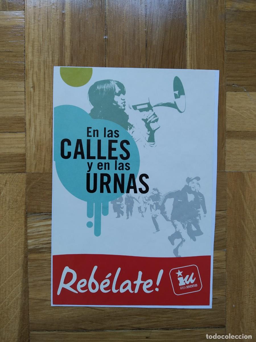 Adesivi di collezione: PEGATINA POLITICA IU IZQUIERDA UNIDA REBELATE ! EN LAS CALLES Y EN LAS URNAS