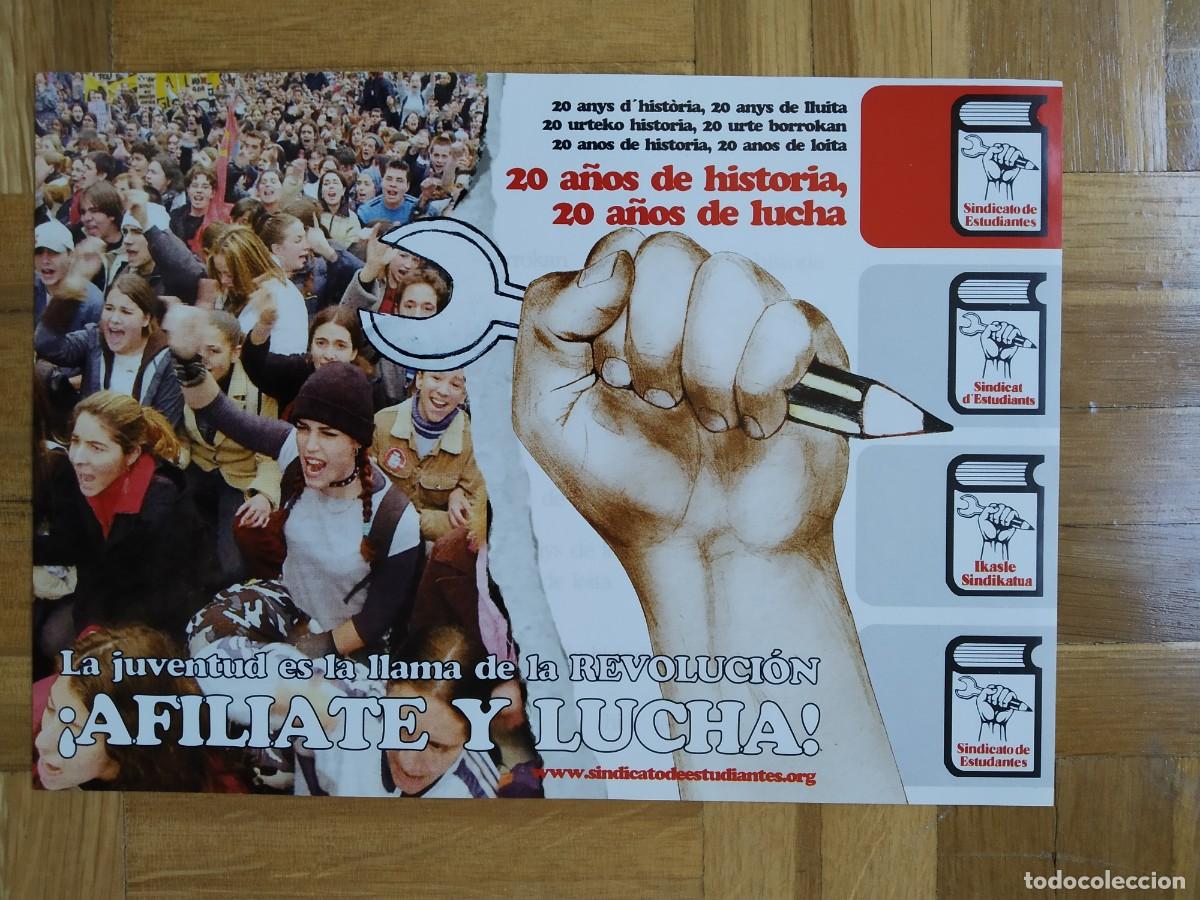 Sammlung von Aufklebern: PEGATINA POLITICA SINDICATO DE ESTUDIANTES &iexcl; AFILIATE Y LUCHA! SIN PEGAR