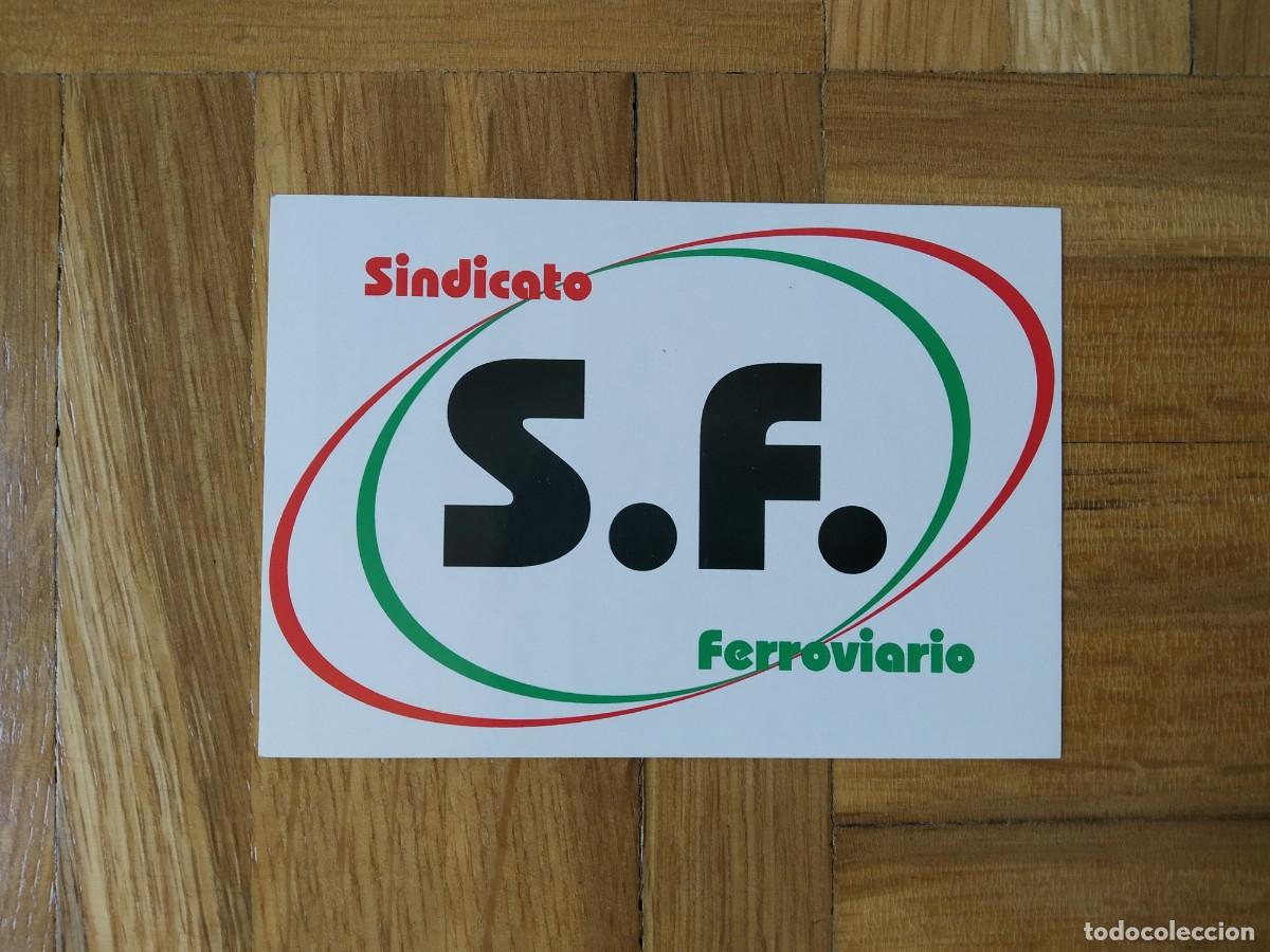 Collection stickers: PEGATINA SINDICATO FERROVIARIO TREN FERROCARRIL SIN PEGAR