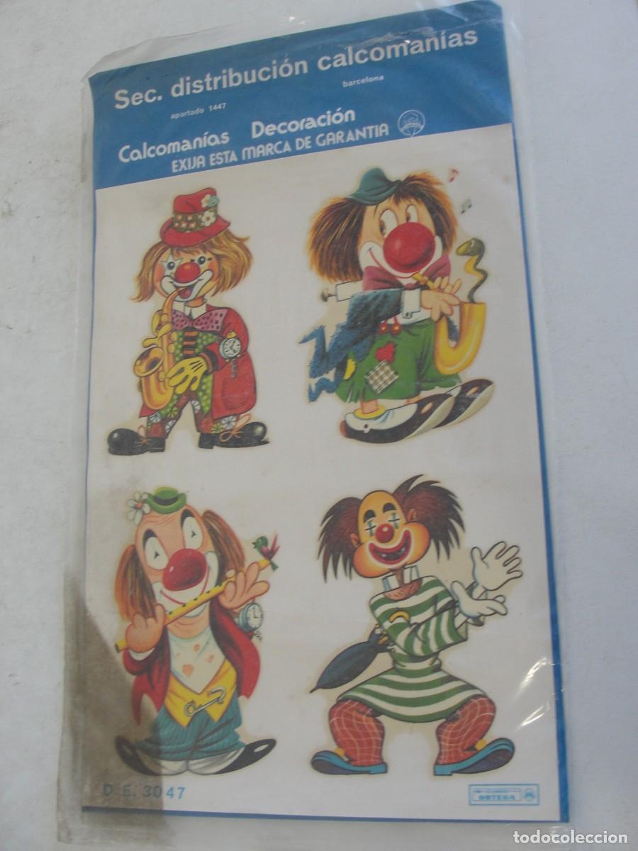 Pegatinas de colecci&oacute;n: CALCOMANIA ORTEGA - CUATRO PAYASOS - PRECINTADA - A&Ntilde;OS 60