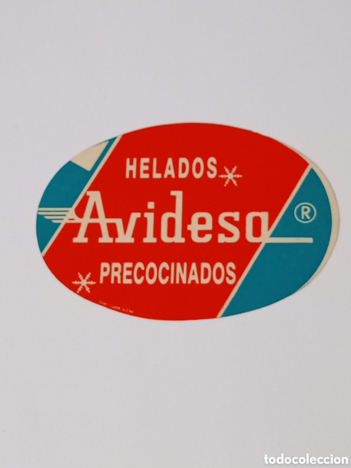 Autocollants de collection: Antigua pegatina helados Avidesa Alzira Valencia vintage a&ntilde;os 80