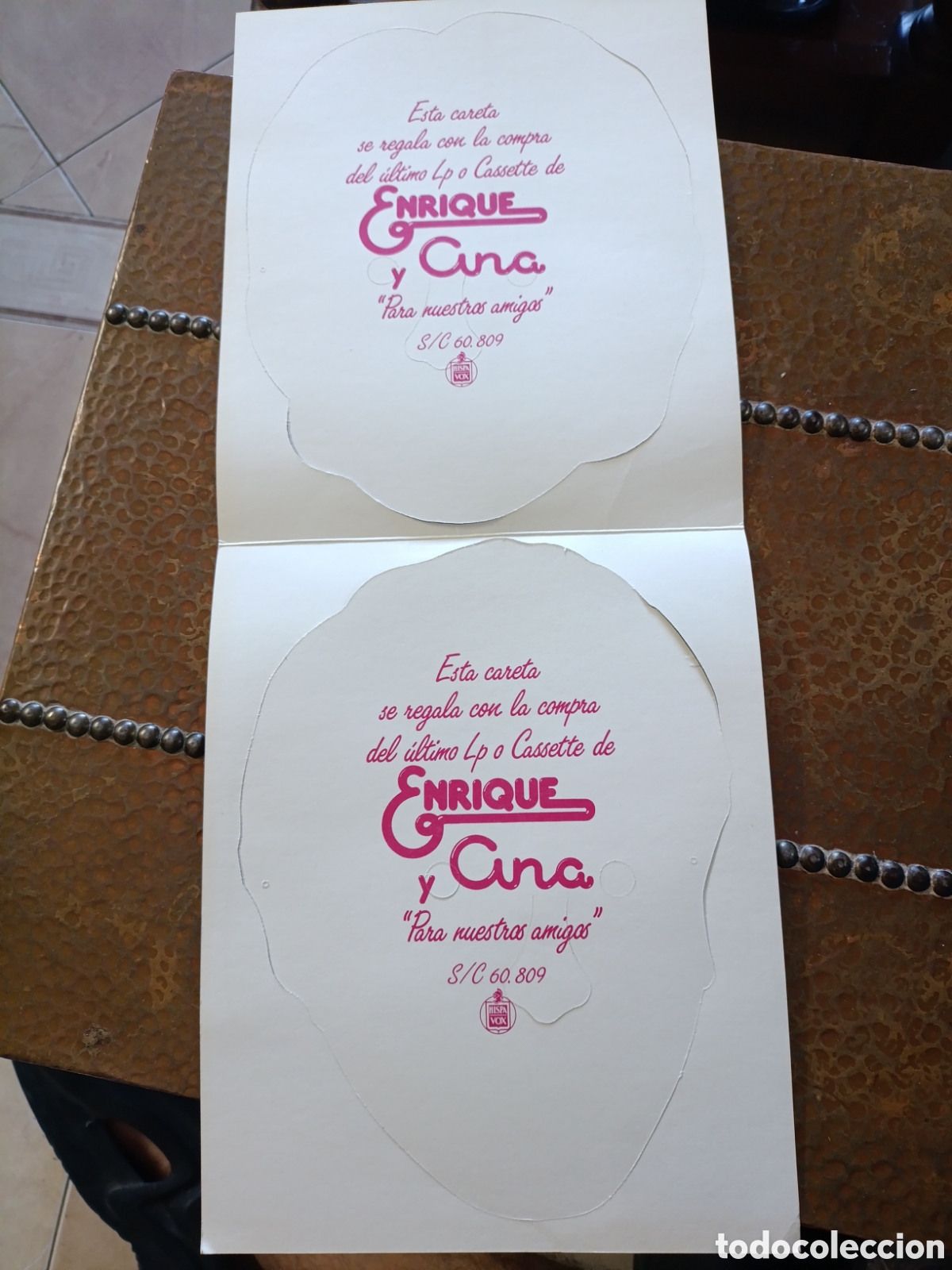 Pegatinas de colecci&oacute;n: ENRIQUE Y ANA CARETAS SIN USAR [ A&Ntilde;OS 80 ]