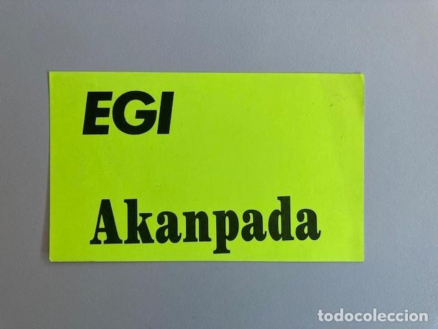 Autocolantes de cole&ccedil;&atilde;o: PEGATINA EGI AKANPADA ALDERDI EGUNA 1994 (ESCITO EN EL REVERSO)