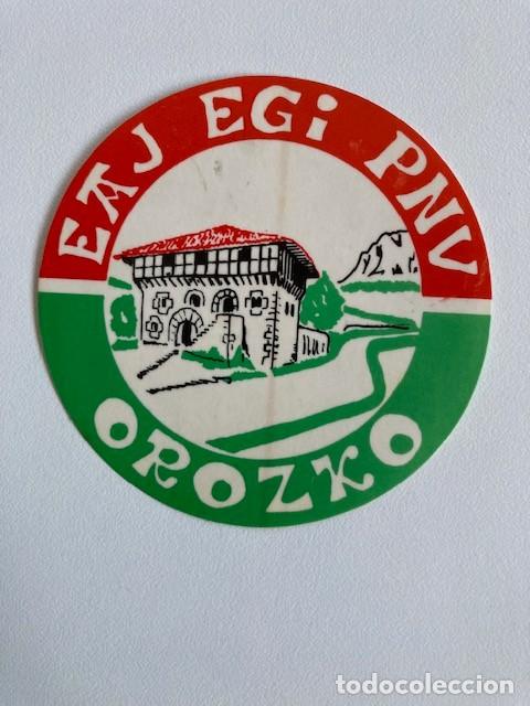 Sammlung von Aufklebern: PEGATINA EAJ EGI PNV OROZKO