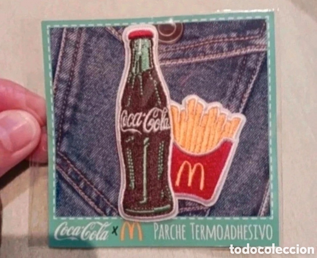 Pegatinas de colecci&oacute;n: Parche termoadhesivo Coca Cola Mcdonalds original - Foto 1