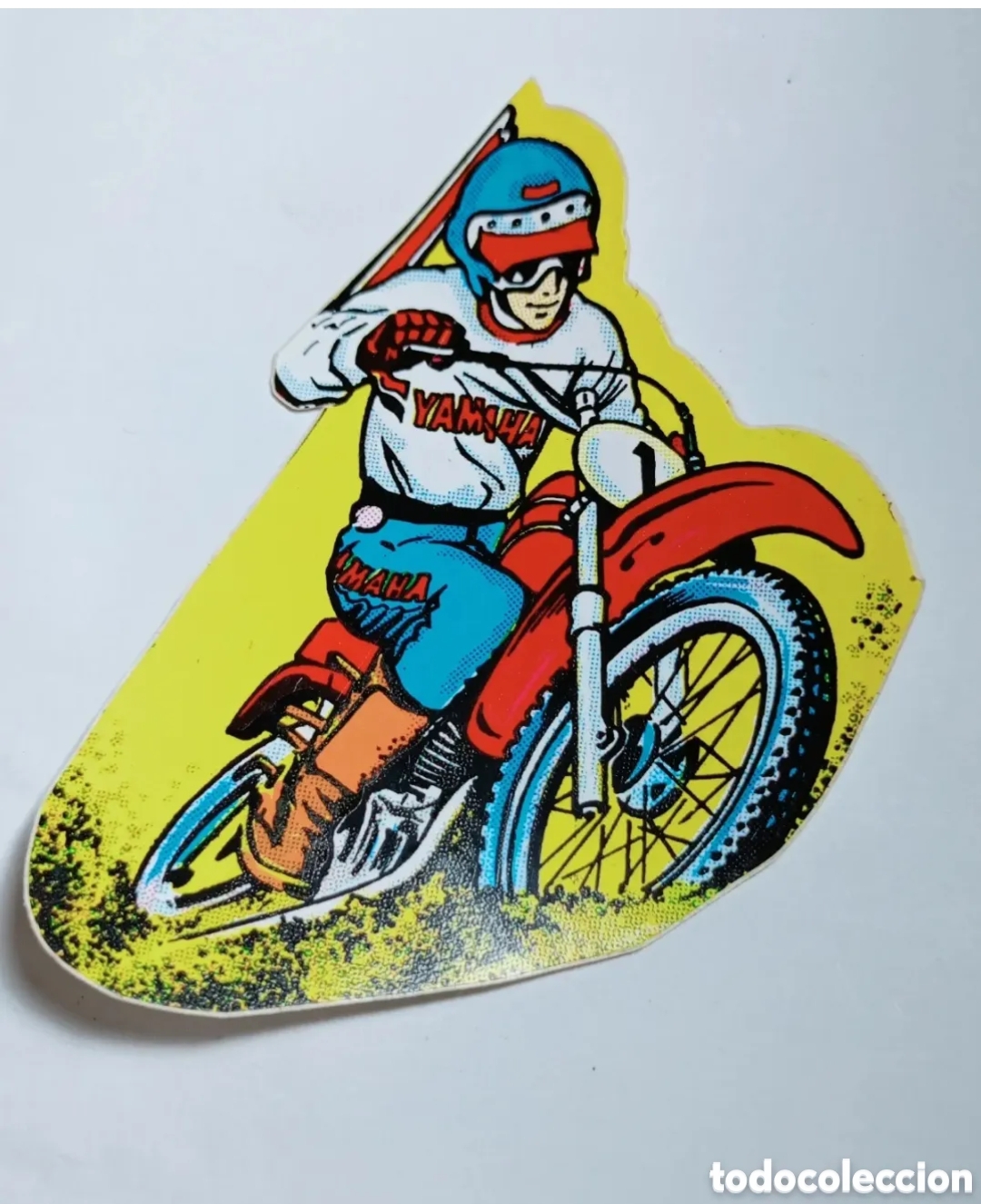 Adesivi di collezione: Pegatina yamaha motocross a&ntilde;os 80