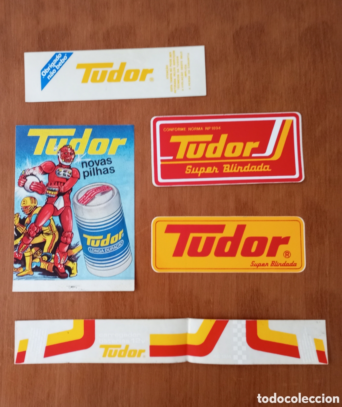 Autocolantes de cole&ccedil;&atilde;o: A&Ntilde;OS 70 TUDOR Antiguas pegatinas GRAndes