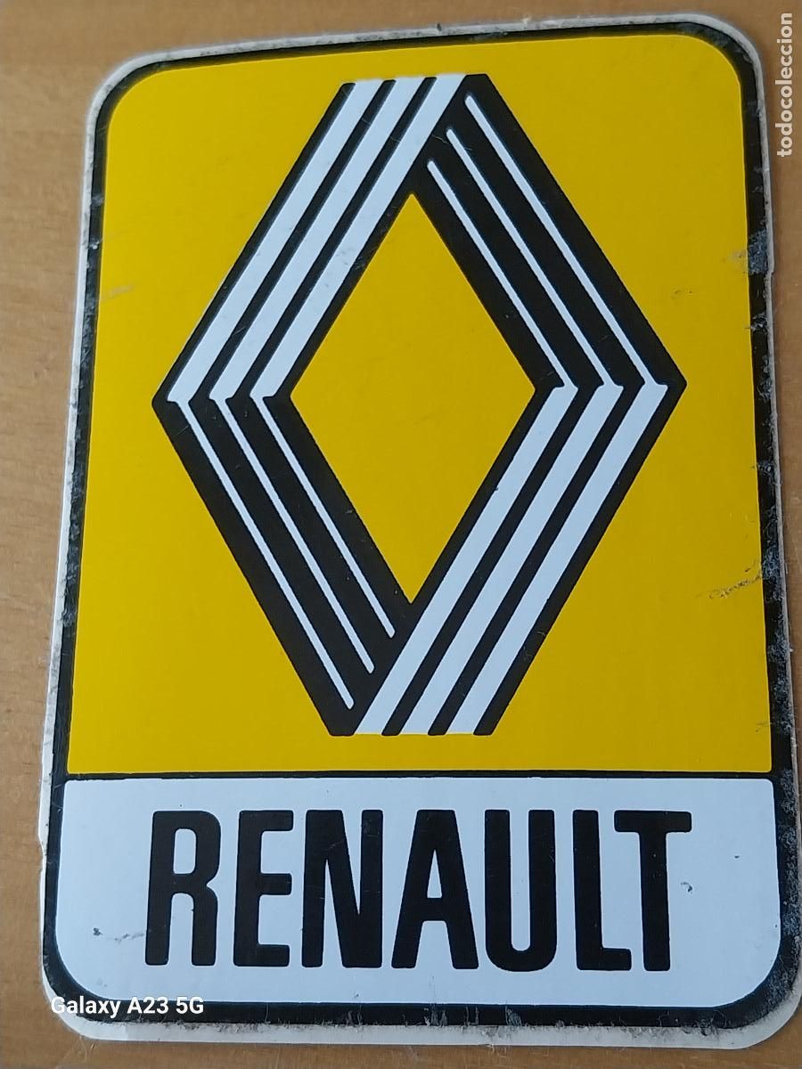 Pegatinas de colecci&oacute;n: RENAULT PEGATINA A&Ntilde;OS 70 SIN USAR 9X6.4CMS ORIGINAL DE EPOCA AUTOMOVILISMO