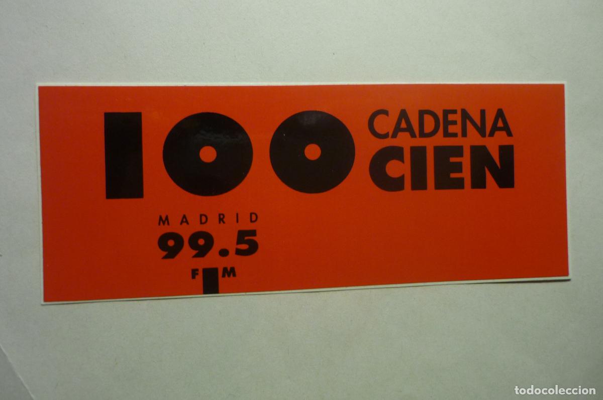 Autocollants de collection: pegatina radio cadena cien madrid