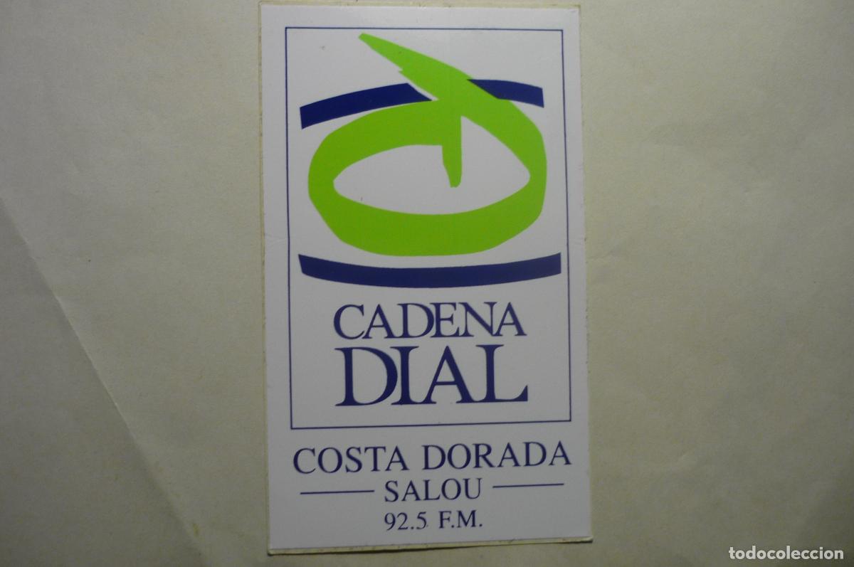 Autocollants de collection: pegatina radio cadena dial salou