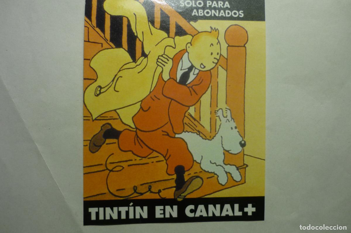 Autocollants de collection: pegatina canal plus tin tin