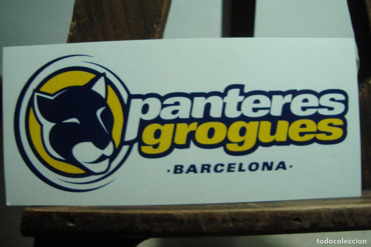 Pegatinas de colecci&oacute;n: ANTIGUA PEGATINA PANTERES GROGUES BARECELONA