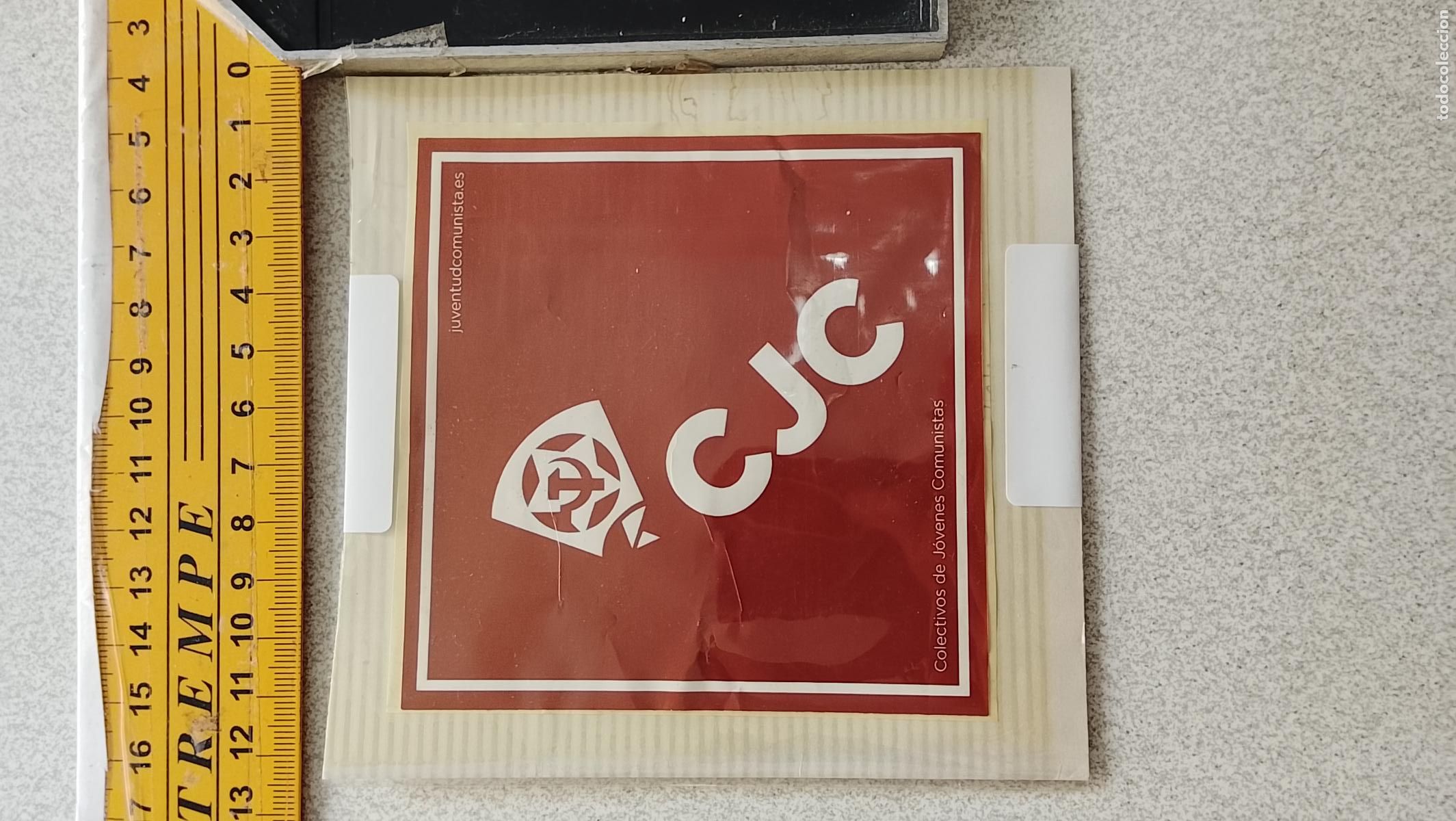 Pegatinas de colecci&oacute;n: PEGATINA POL&Iacute;TICA JUVENTUD COMUNISTA COLECTIVO DE J&Oacute;VENES CJC