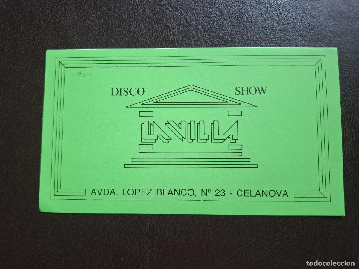 Pegatinas de colecci&oacute;n: Pegatina hosteler&iacute;a discoteca La Villa Celanova Galicia Galiza