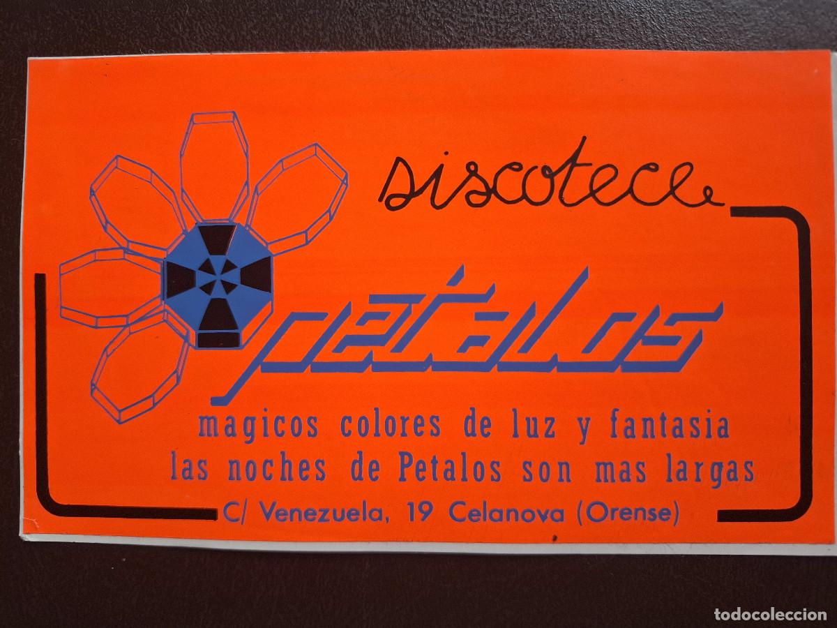 Pegatinas de colecci&oacute;n: Pegatina hosteler&iacute;a discoteca P&eacute;talos Celanova Galicia Galiza