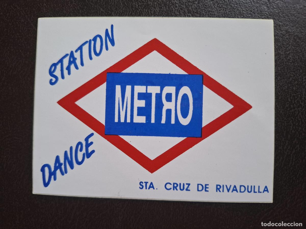 Pegatinas de colecci&oacute;n: Pegatina hosteler&iacute;a discoteca Metro Santa Cruz de Rivadulla