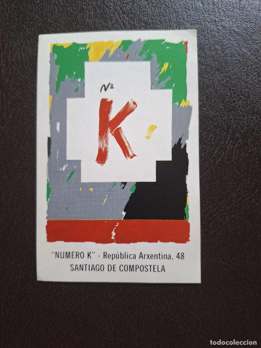Pegatinas de colecci&oacute;n: Pegatina hosteler&iacute;a pub Numero K Santiago Galicia Galiza