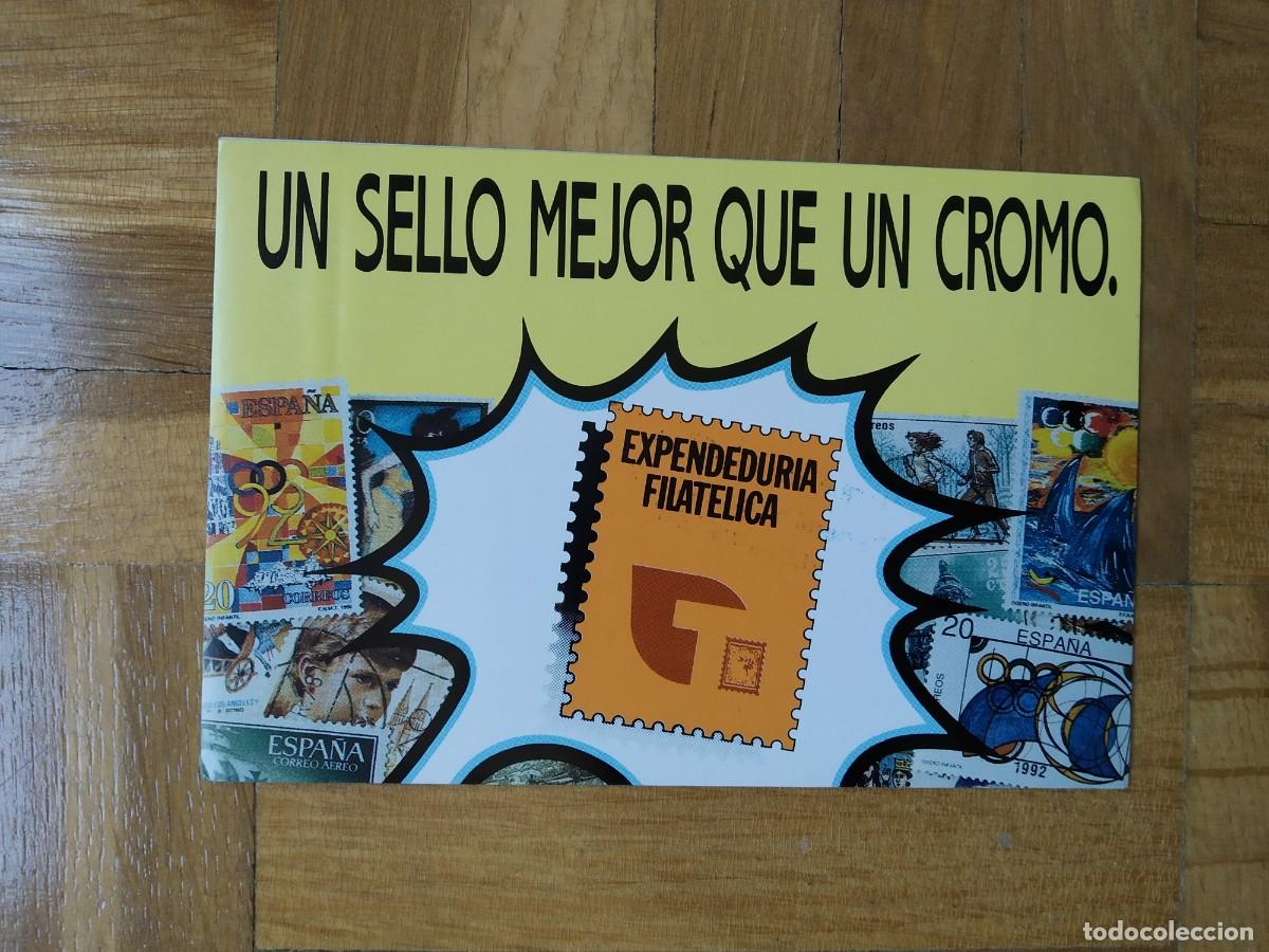 Collection stickers: PEGATINA EXPENDEDURIA FILATELICA SELLO MEJOR QUE UN CROMO SIN PEGAR