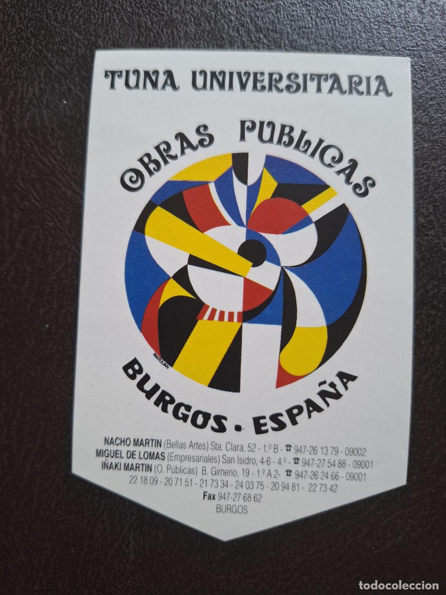Pegatinas de colecci&oacute;n: Pegatina Tuna Universitaria Obras P&uacute;blicas Burgos