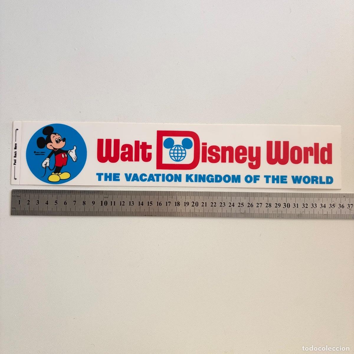 Pegatinas de colecci&oacute;n: pegatina adhesivo vintage walt disney world mickey mouse the vacation kingdom a&ntilde;os 70 original