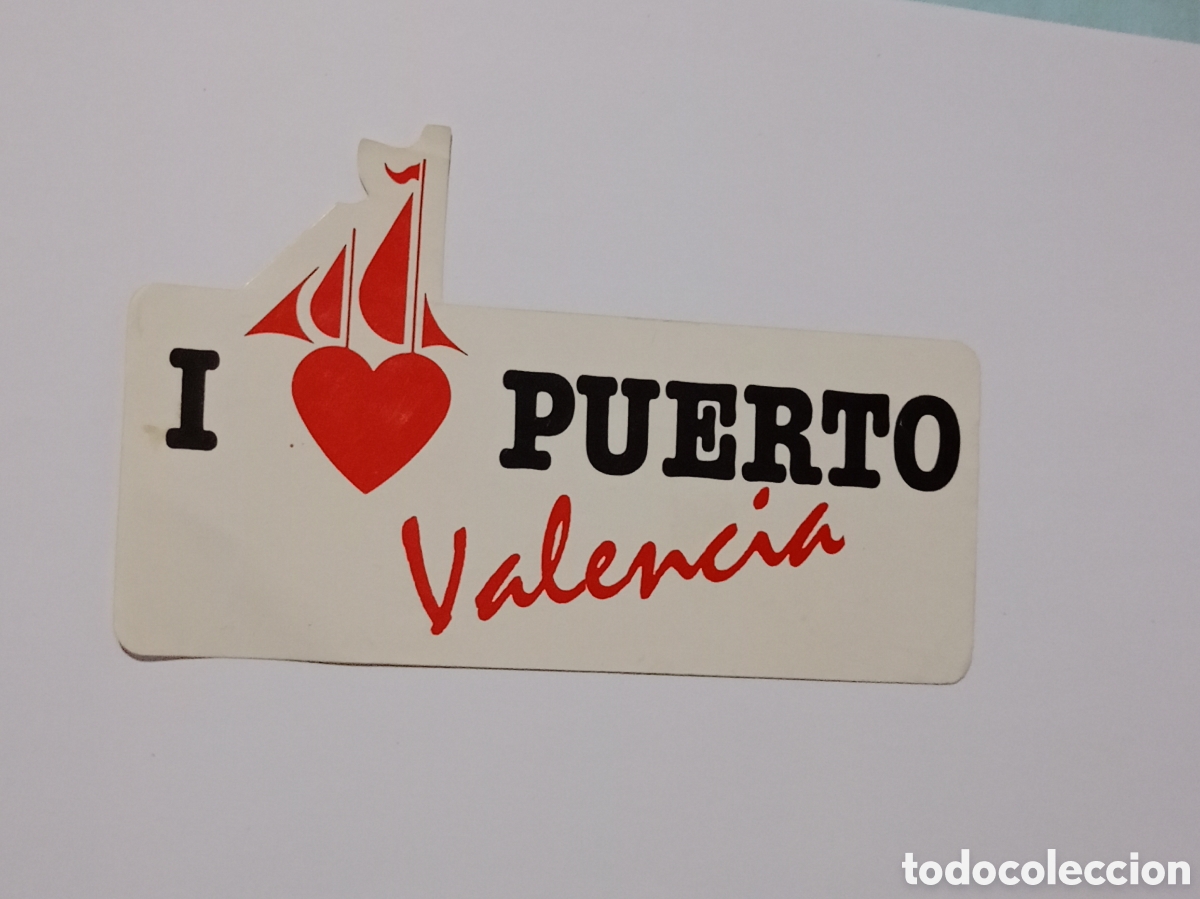 Collection stickers: Antigua pegatina I love Puerto de Valencia