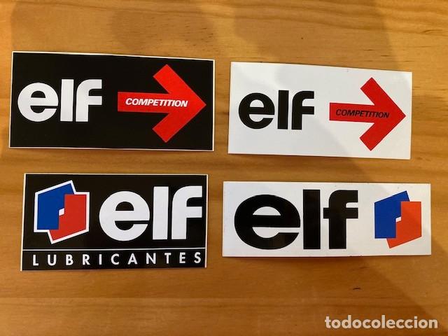 Pegatinas de colecci&oacute;n: 2 PEGATINAS ELF (SOLO LAS DE LA DERECHA) RESERVADO
