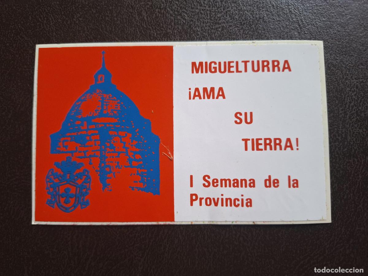 Autocolantes de cole&ccedil;&atilde;o: Pegatina I Semana de la Provincia Miguelturra Ciudad Real