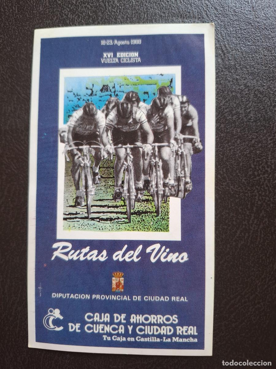 Pegatinas de colecci&oacute;n: Pegatina deportes ciclismo XVI Vuelta Ciclista Rutas del Vino 1988 Ciudad Real Cuenca