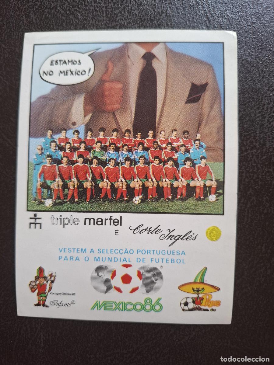 Pegatinas de colecci&oacute;n: Pegatina deportes f&uacute;tbol Mundial 1986 M&eacute;xico selecci&oacute;n Portugal El Corte Ingl&eacute;s