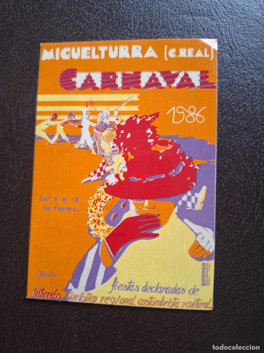 Pegatinas de colecci&oacute;n: Pegatina Carnavales Miguelturra 1986 Ciudad Real