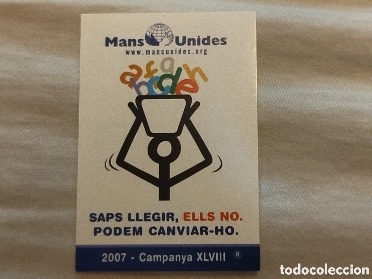 Pegatinas de colecci&oacute;n: Pegatina mans unides - Foto 1