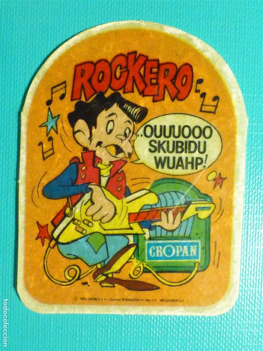 Sammlung von Aufklebern: RPegatina - Bollos y Pastelitos - Cromo Adhesivo - Cantinflas Rockero - Cropan - 4,5 x 6 cm.