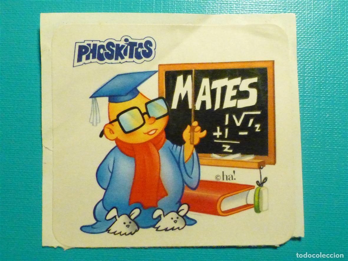 Sammlung von Aufklebern: Cromo Bollos Pastelitos Phoskitos - Mates - Peque&ntilde;ecos n&deg; 27 - 7,5 x 6,5 cm.