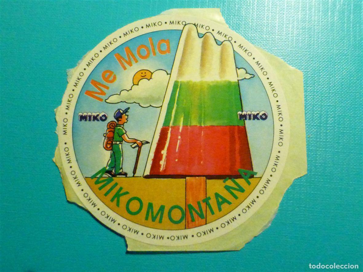 Sammlung von Aufklebern: Pegatina Adhesiva Tiendas Alimentaci&oacute;n A&ntilde;os 80&acute;s - Helados Miko - Monta&ntilde;a - 9 cm.