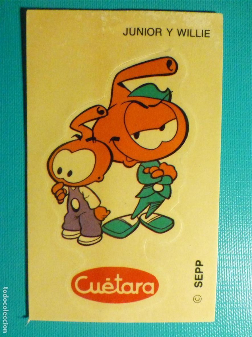 Autocolantes de cole&ccedil;&atilde;o: Pegatina Adhesiva Tiendas Alimentaci&oacute;n, Golosinas Cu&eacute;tara, Snorkels, N&ordm; 6, Junior y Willie - 6x10 cm