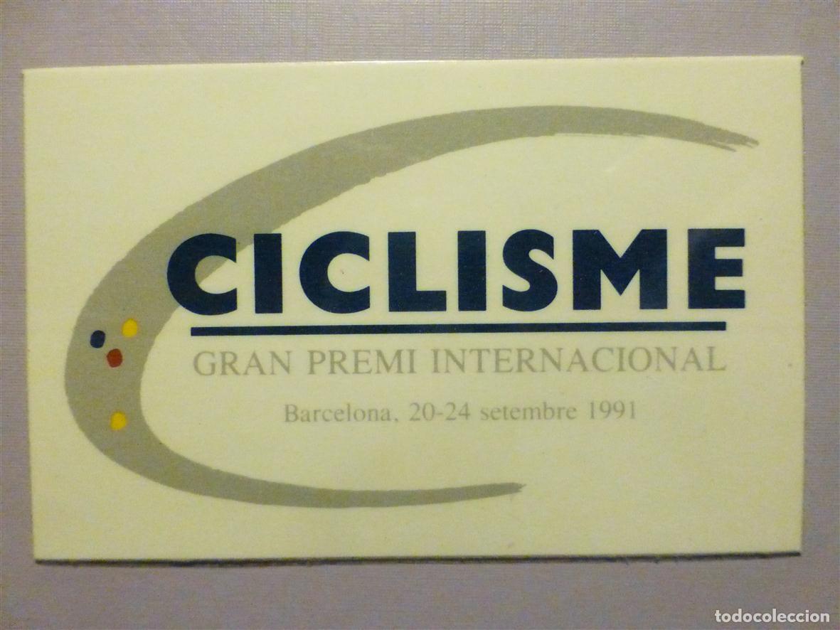 Adesivi di collezione: Pegatina - Adhesivo Ciclismo, Bicicletas - Ciclisme, Gran premi Internacional, Barcelona 1991,8x5 cm