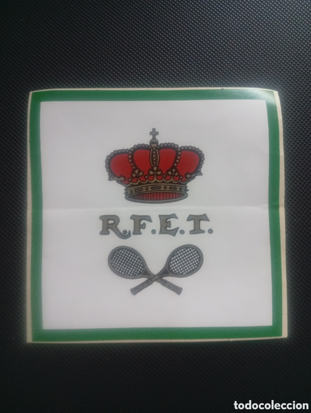 Pegatinas de colecci&oacute;n: PEGATINA ADHESIVO RFET REAL FEDERACI&Oacute;N ESPA&Ntilde;OLA TENNIS ESPA&Ntilde;A SPAIN TENIS